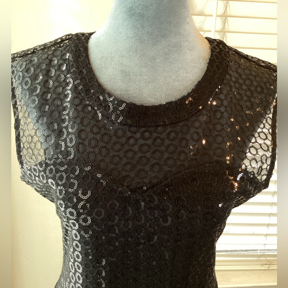 Express Black Sequined Cocktail Dress Size S
